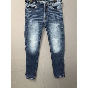 American Eagle Outfitters Jeans Mens 31x32 Blue Denim Cotton Slim Fit Streetwear